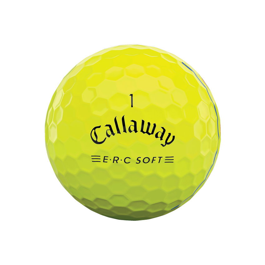 E•R•C Soft Yellow Golf Balls - View 3