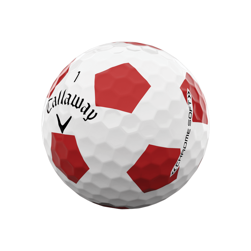 Chrome Soft Truvis Red Golf Balls - View 2