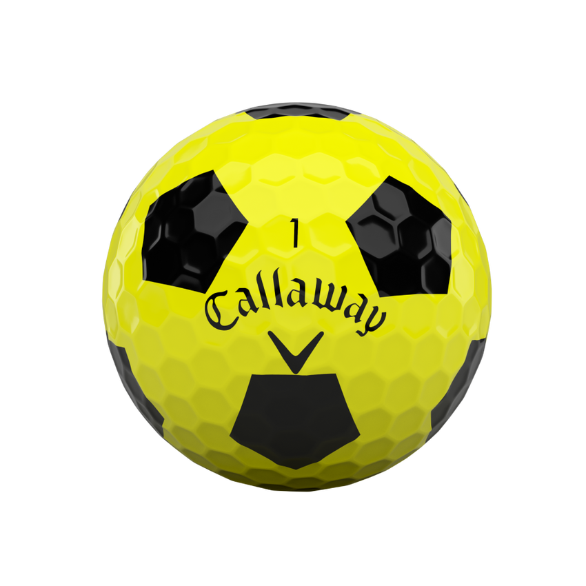 2020 Chrome Soft Truvis Yellow Golf Balls - View 3