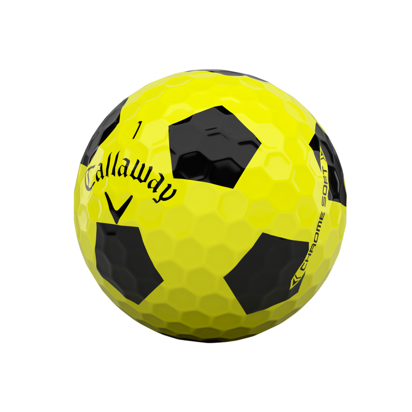 2020 Chrome Soft Truvis Yellow Golf Balls - View 4