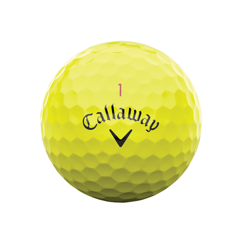 Chrome Tour Yellow Golf Balls - View 3