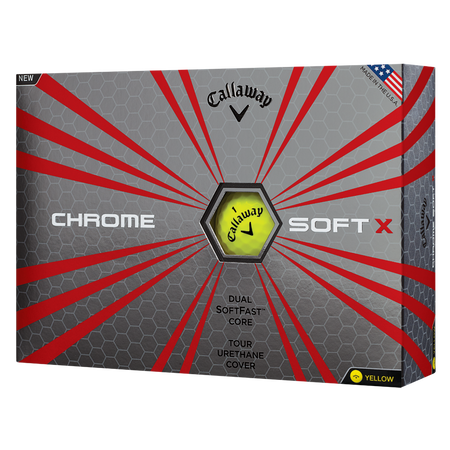 Chrome Soft X Yellow Logo Golf Balls