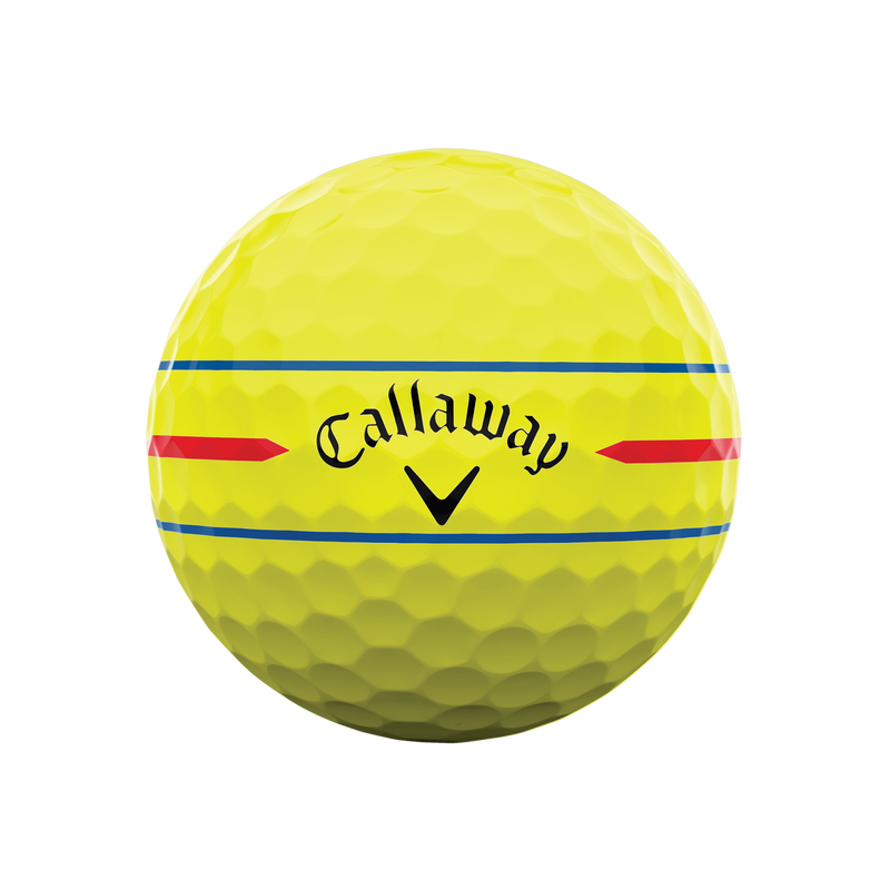 Chrome Tour X 360 Triple Track Yellow Golf Balls