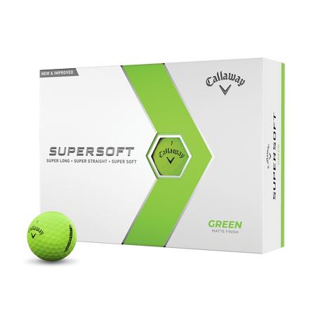 2023 Supersoft Matte Green Golf Balls