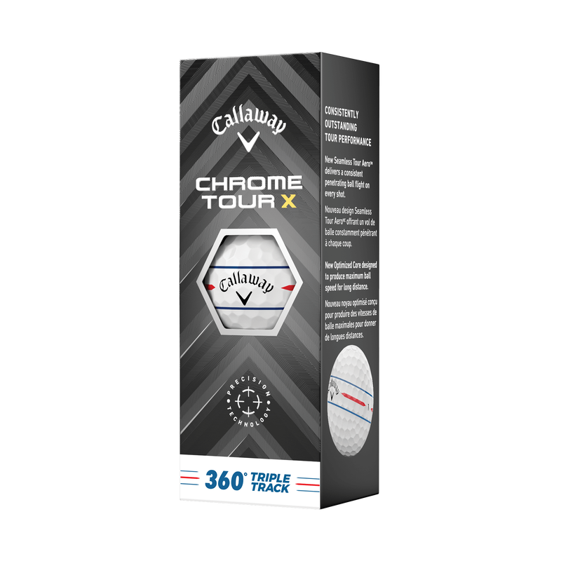 Chrome Tour X 360 Triple Track '24 Golf Balls - View 4