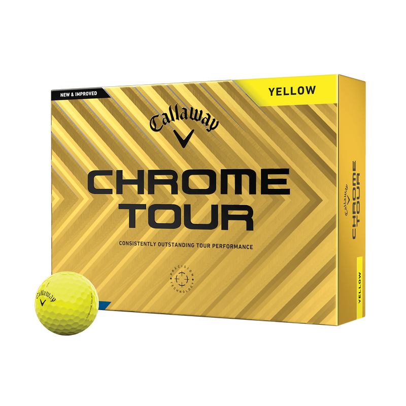 Chrome Tour Yellow '24 Golf Balls - View 1