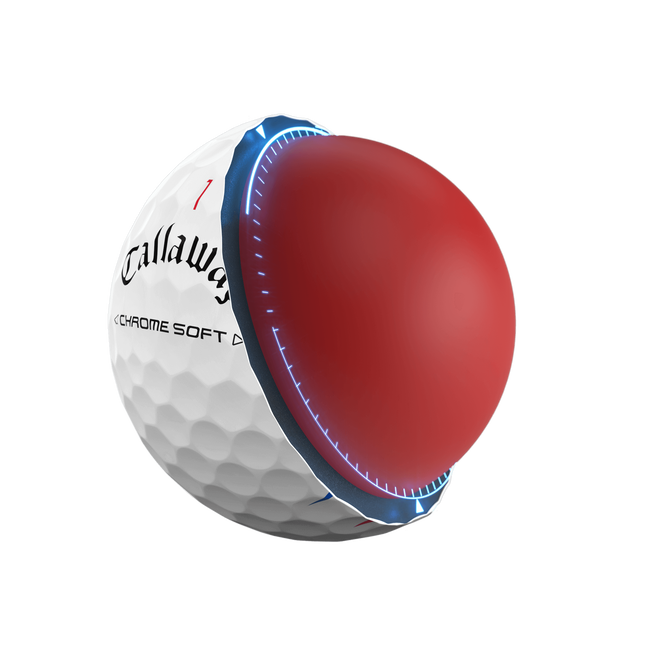 Chrome Tour X 360 Triple Track Yellow Golf Balls